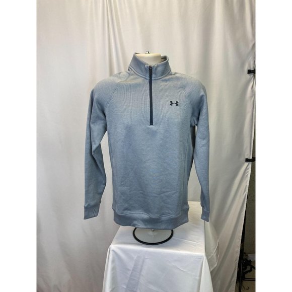 Under Armour Storm Golf Mens Size Small Gray 1/4 Zip Fleece Sweater Lightweight - Picture 5 of 6